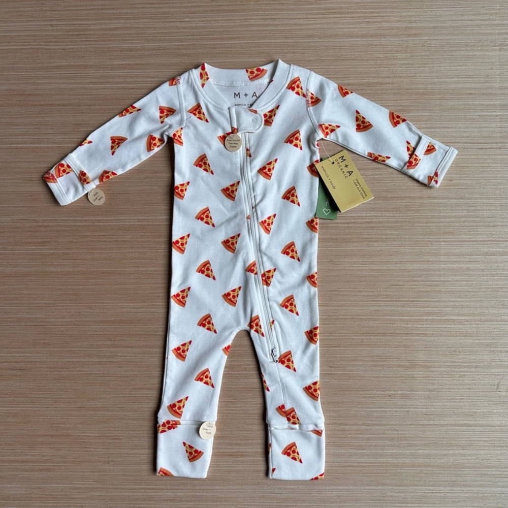 🆕 M+A by Monica + Andy Organic Cotton Gender Neutral Baby One-Piece Coveralls